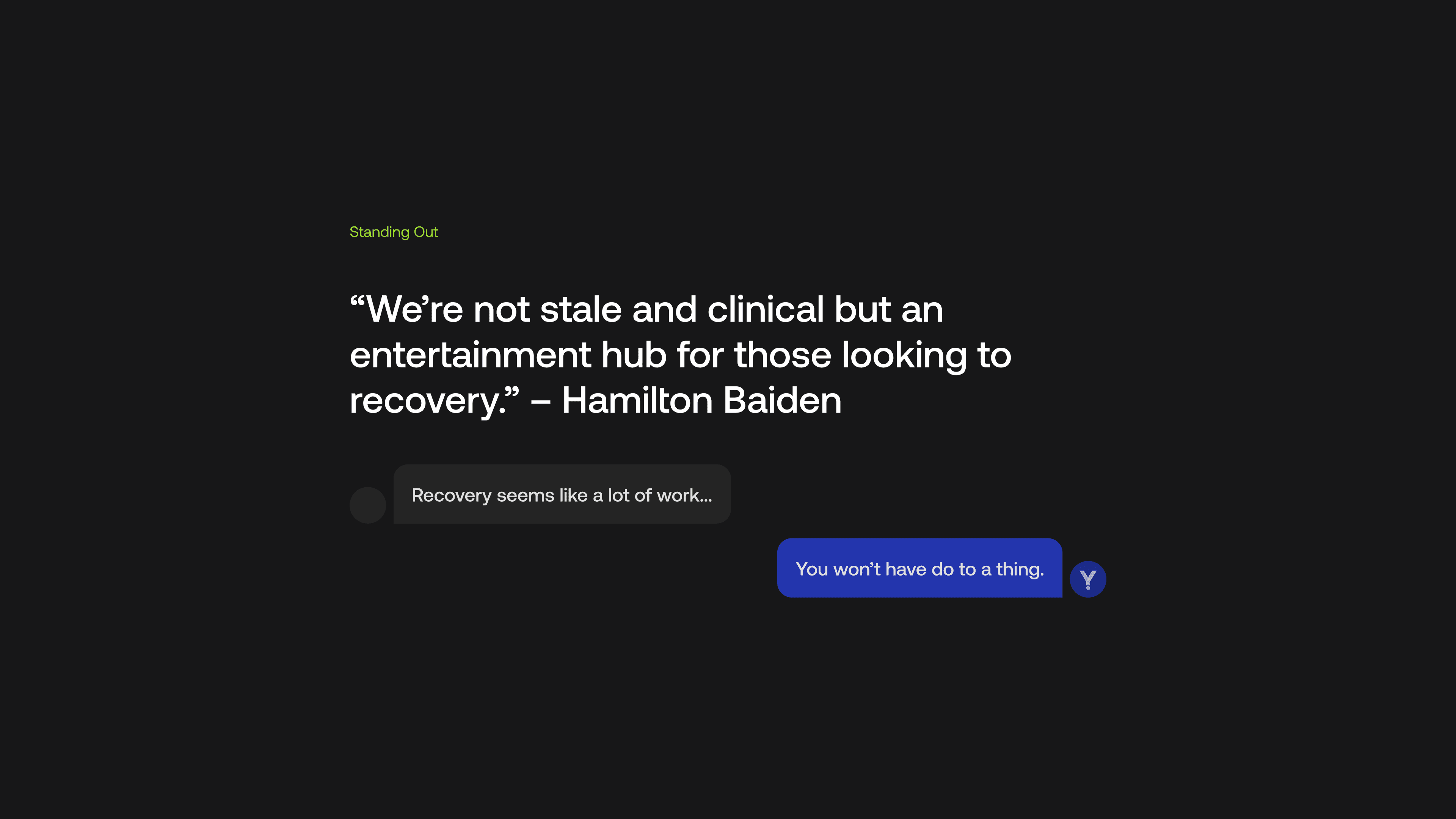 Youturn Standing Out