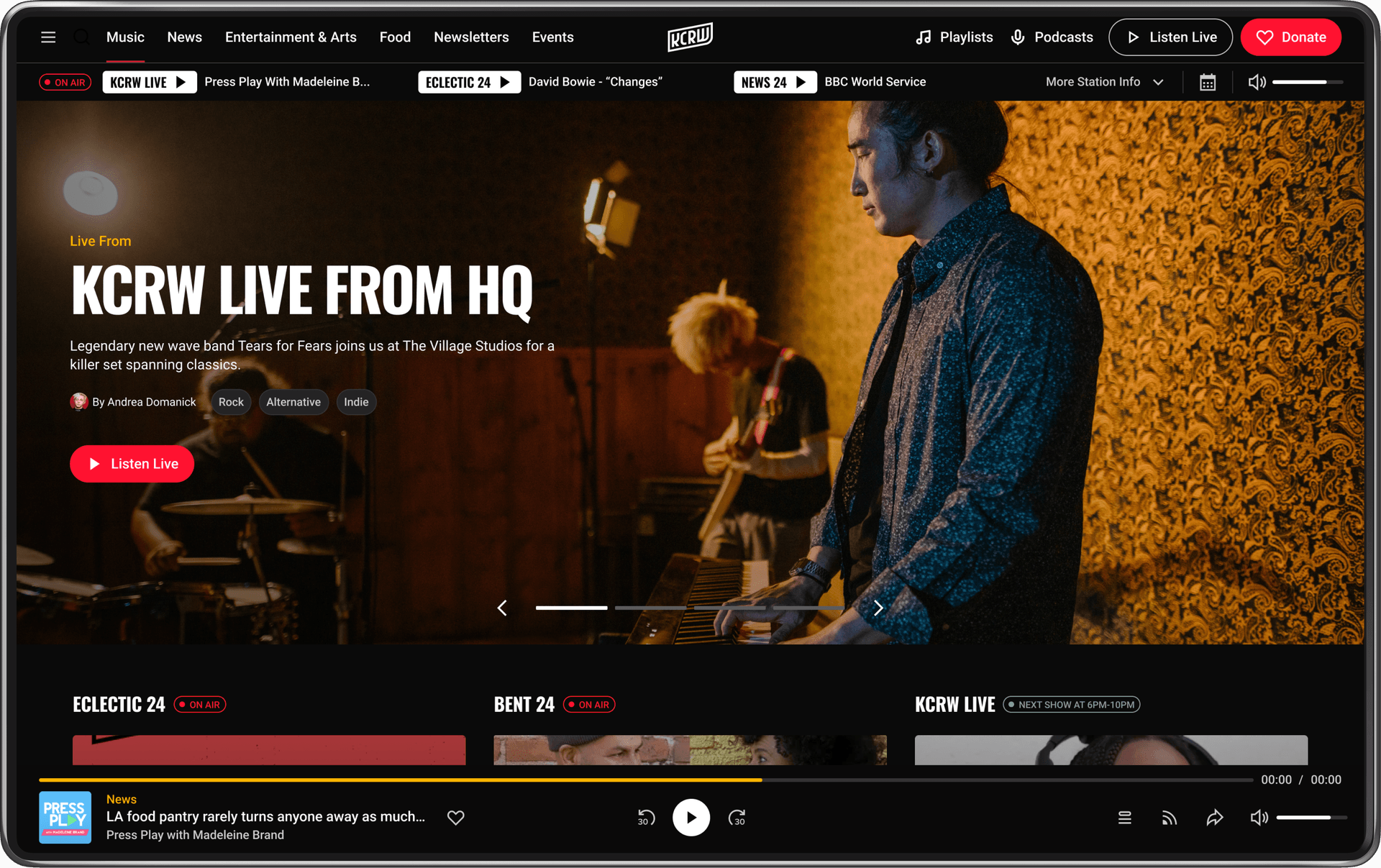 KCRW Music & Radio Experience